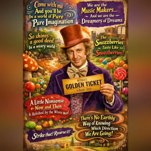 🍫✨ WILLY WONKA GOLDEN TICKET MYSTERY! ✨🍫 - Picture 2 of 4